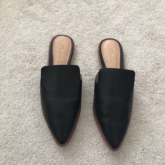 Madewell Shoes - Madewell. Gemma Mule. Black Leather.